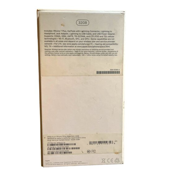 Apple iPhone 7 Empty Original Box 32GB Rose Gold BOX & Accessories No Phone - Picture 5 of 6